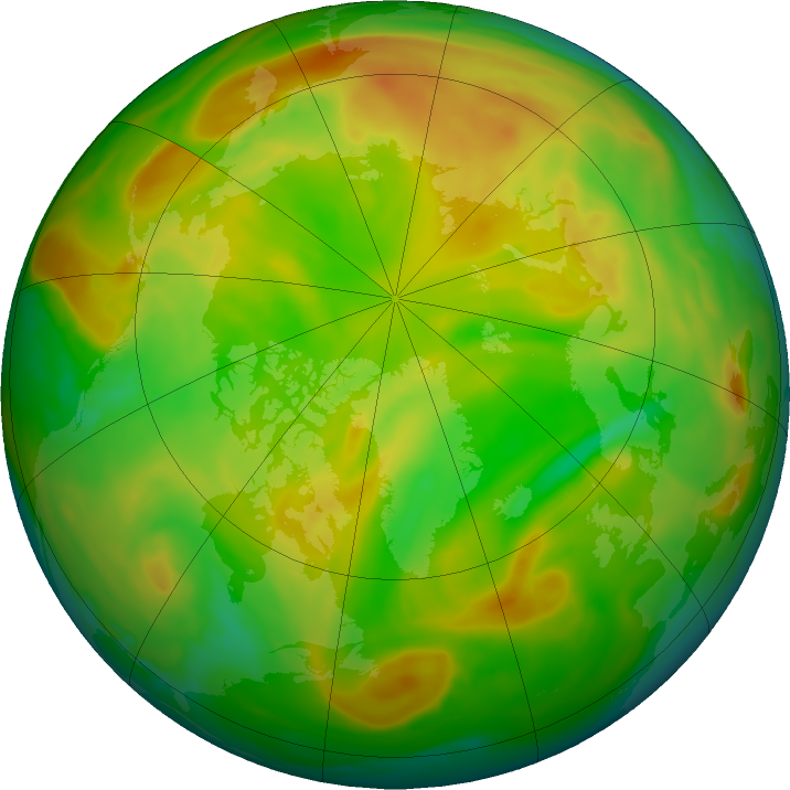 Arctic ozone map for 21 May 2017